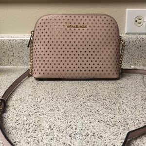 Micheal Kors gold star pink purse